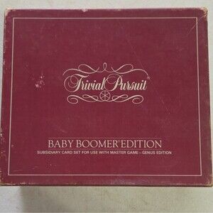 Trivial Pursuit Baby Boomer Edition Subsidiary Card Set Master Game 1985